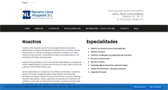 Desktop Screenshot of navarrollimaabogados.com