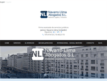 Tablet Screenshot of navarrollimaabogados.com